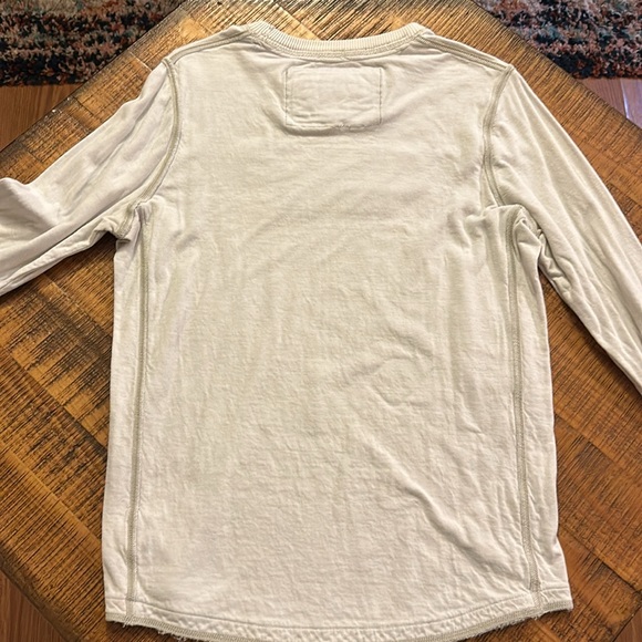 Abercrombie & Fitch Long Sleeve Cream Color Shirt Size S - Picture 6 of 6
